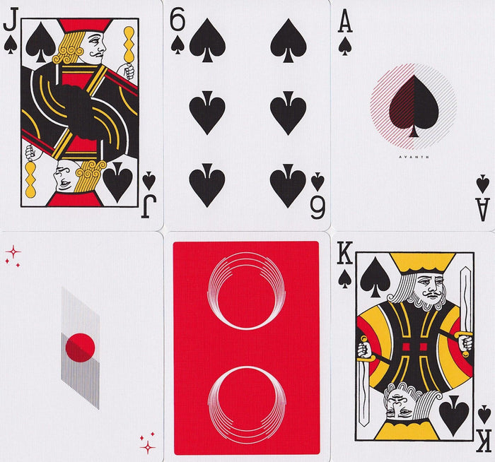 Saturn Red October Playing Cards* Playing Cards by Avanth