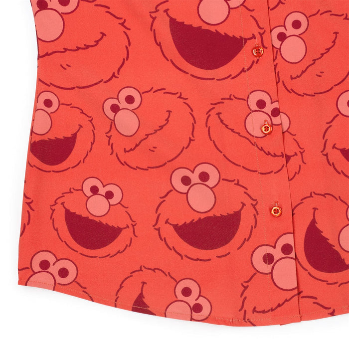 RSVLTS Sesame Street Women's Short Sleeve Shirt Sesame Street "Elmo Everywhere" – Women's KUNUFLEX Short Sleeve Shirt Sesame Street "Elmo Everywhere" – Women's KUNUFLEX Short Sleeve Shirt