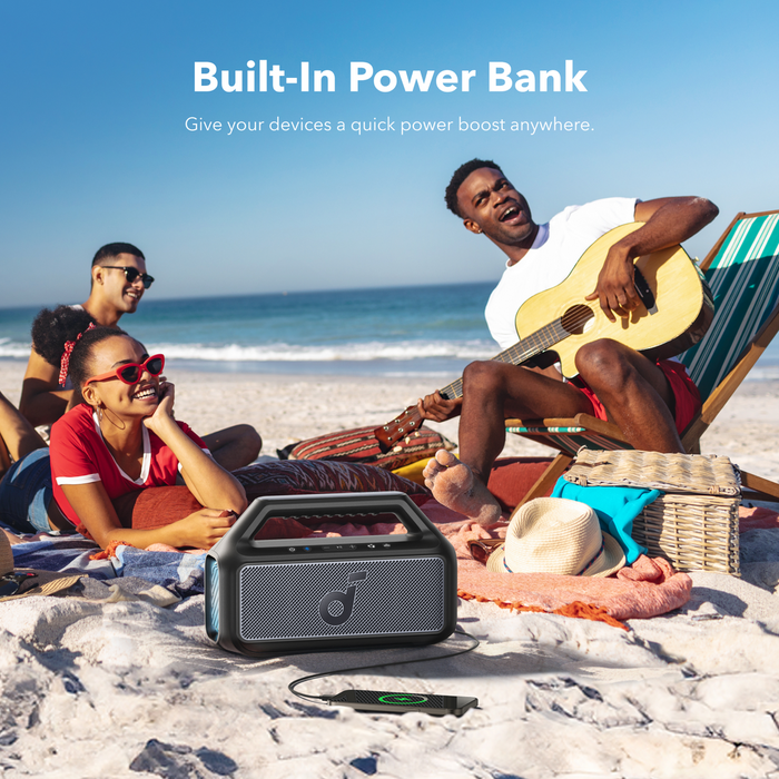 Soundcore Boom 2 Portable Bluetooth Speaker for Bass | A3148G11 Soundcore Speaker Euronics Ireland