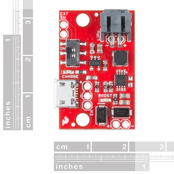 SparkFun LiPo Charger/Booster - 5V/1A by Sparkfun - The Pi Hut