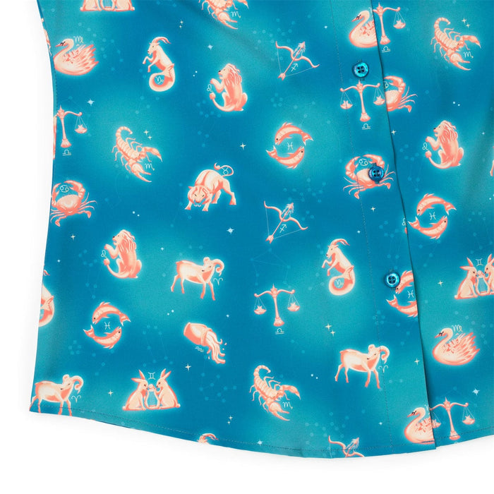 RSVLTS RSVLTS Women's Short Sleeve Shirt Star-Crossed Cosmos – Women's KUNUFLEX Short Sleeve Shirt Star-Crossed Cosmos – Women's KUNUFLEX Short Sleeve Shirt