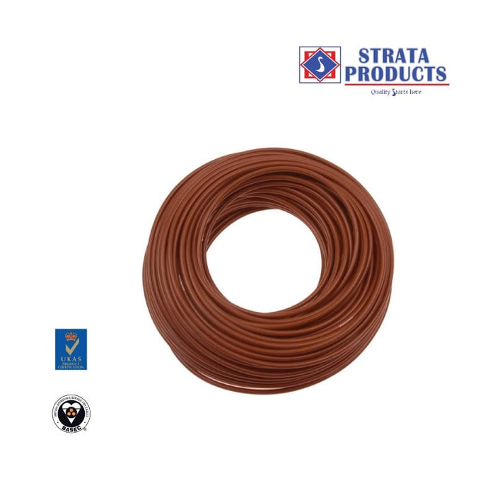 Strata Single, Single Cable 4.0mm, Durable, Plastic Coated Wire, HO7V MEGA
