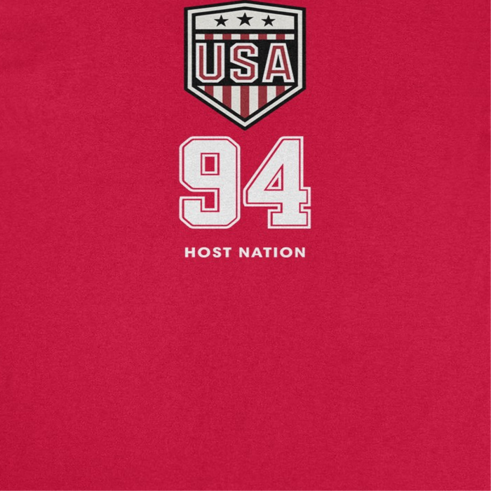 Toffs Retro Soccer Futbol USA Logo Red T-Shirt