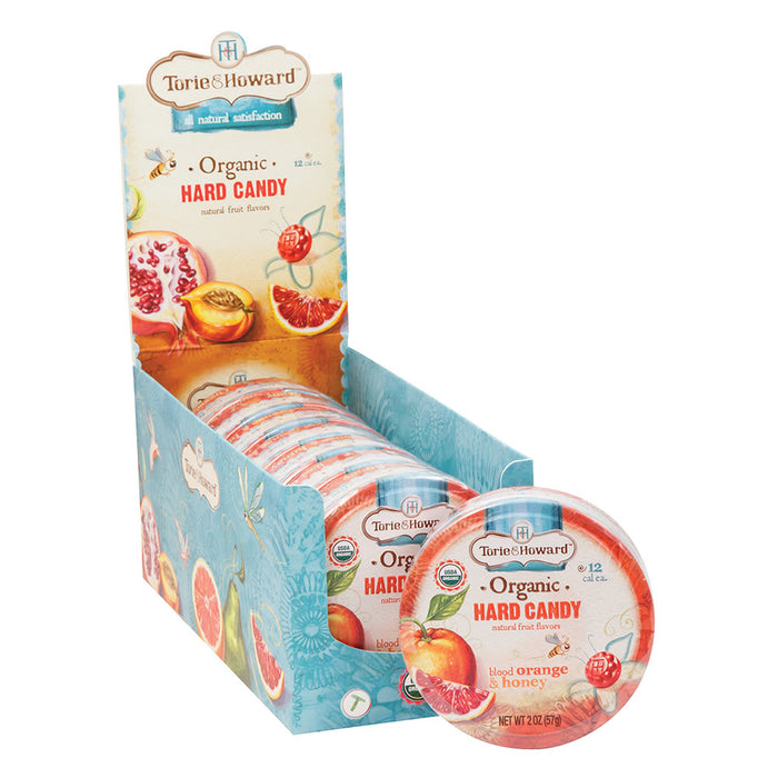 Torie and Howard Orange and Honey Hard Candy Tin - 8 Count