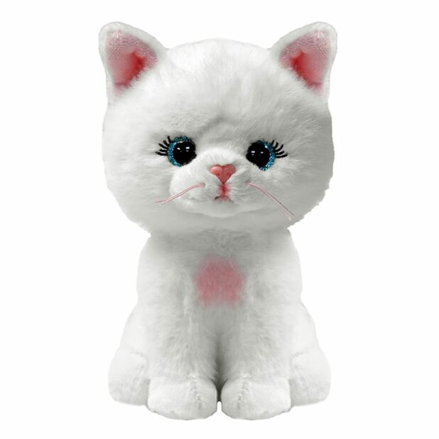 Ty Beanie Boos 6 Inch Amelia the White Cat Plush Toy