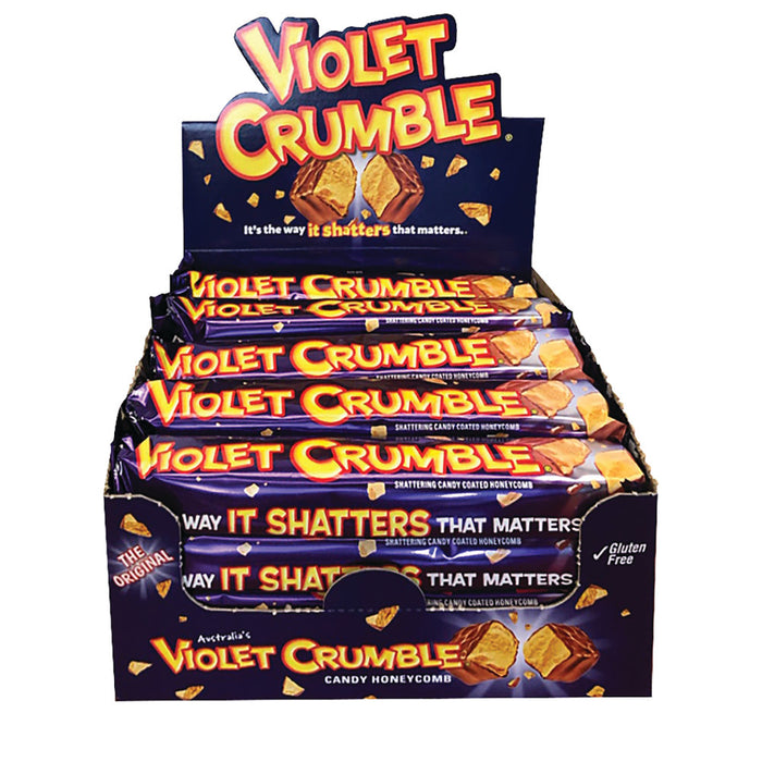 Violet Crumble King Size Candy Bars - 20 Count