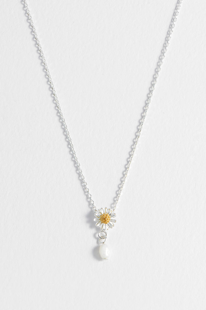 Wildflower Pearl Drop Necklace