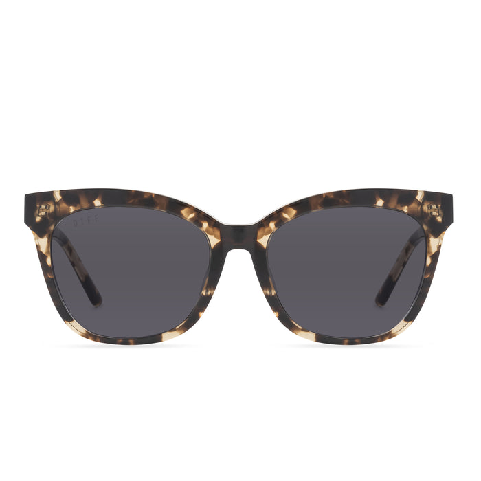 diff eyewear featuring the winston prescription sunglasses with a espresso tortoise frame front view