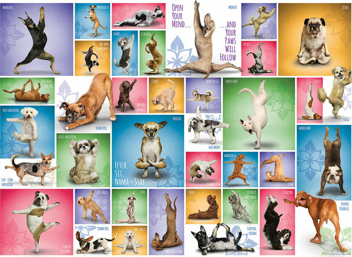 Yoga Dogs 1000-Piece Puzzle