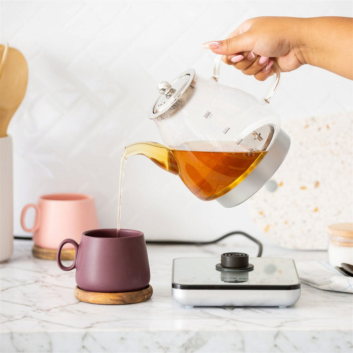 1.2L Digital Glass Kettle 800W Electric with Tea Infuser-#product_category#-Home Living Store