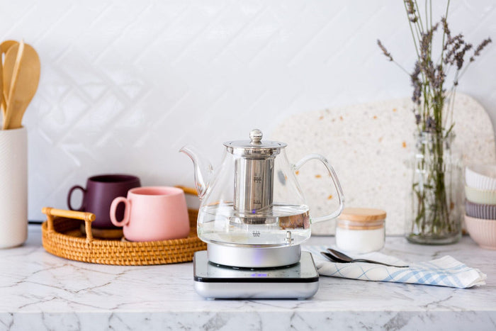1.2L Digital Glass Kettle 800W Electric with Tea Infuser-#product_category#-Home Living Store