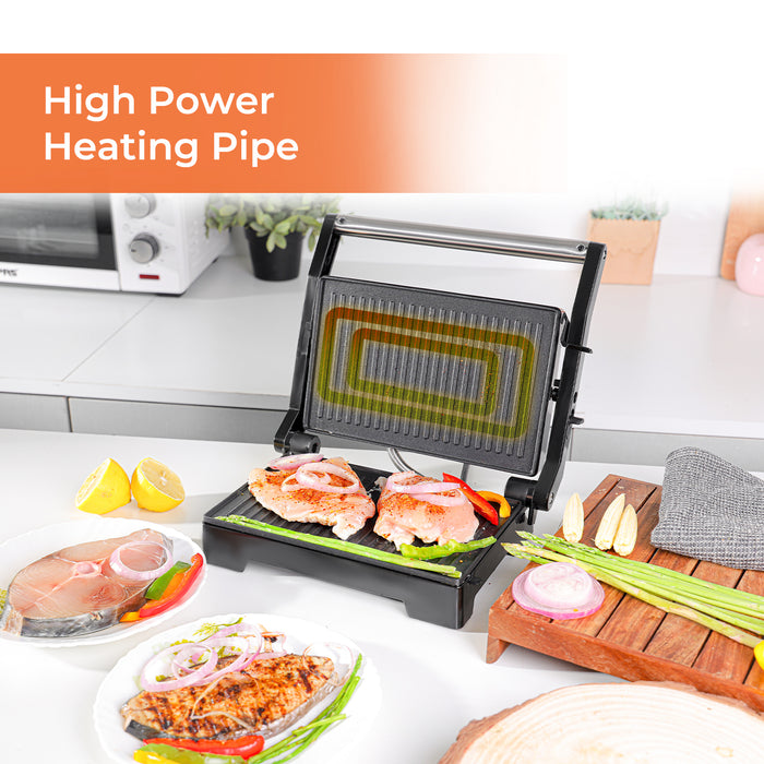 180° Stainless Steel Electric Sandwich Grill and Panini Press