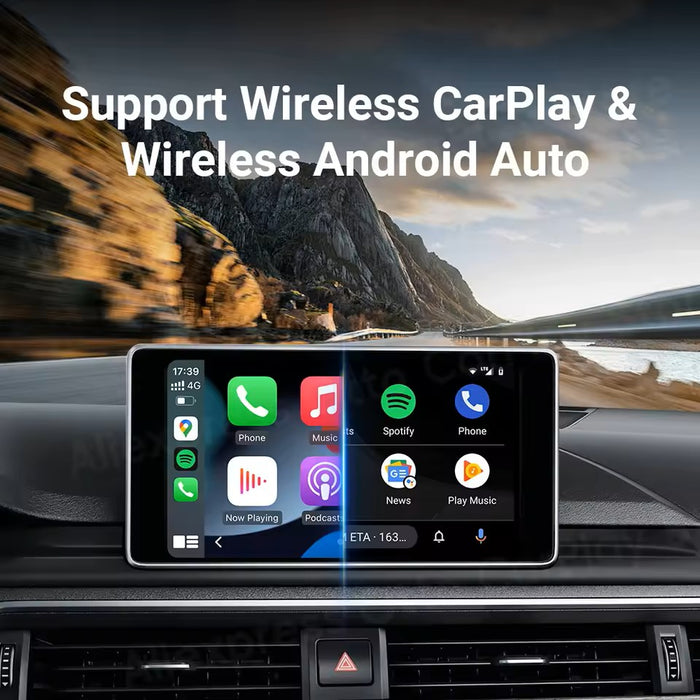 2-in-1 Mini Wireless CarPlay/Android Auto Adapter
