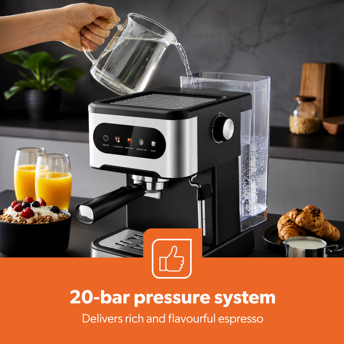 20-Bar Stainless Steel Barista Coffee Espresso Machine