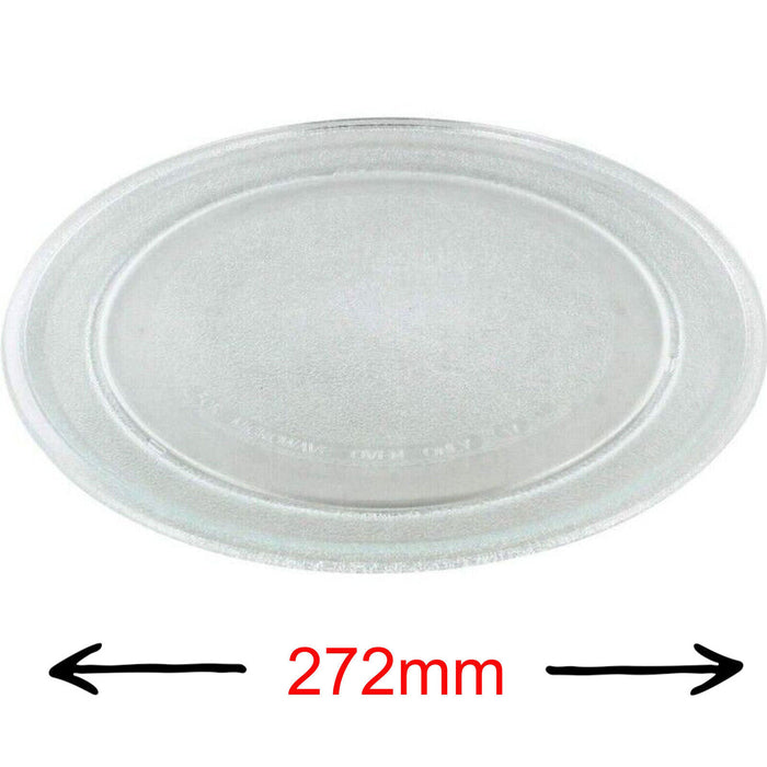 272mm Turntable Glass Plate Microwave Oven Circular Flat Profile Dish Universal – 75UN19