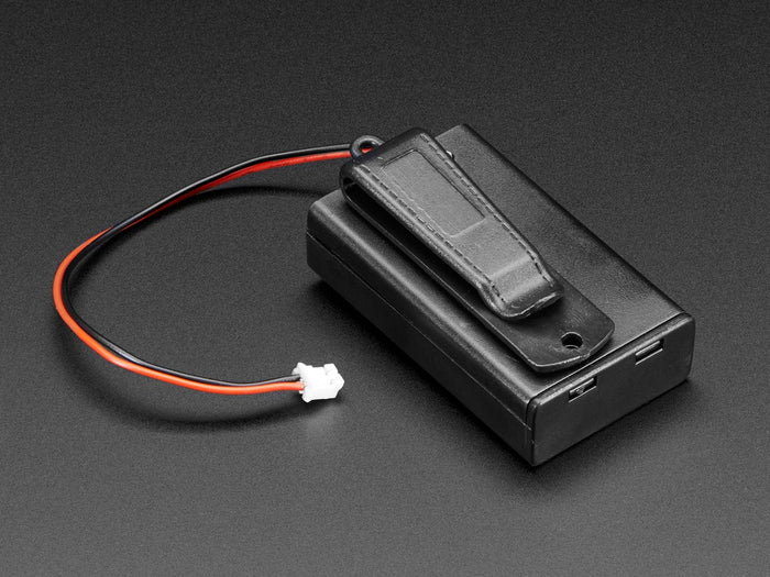 3 x AAA Battery Holder with On/Off Switch, JST, and Belt Clip by The Pi Hut - The Pi Hut