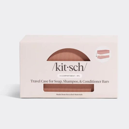 4-Compartment Travel Case - Terracotta