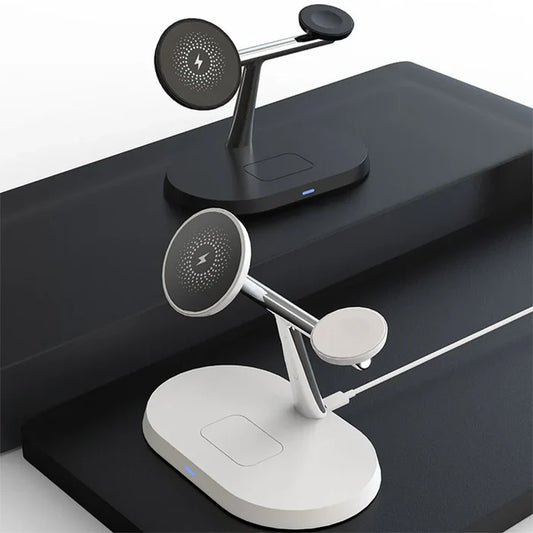 Dual wireless charging stand.