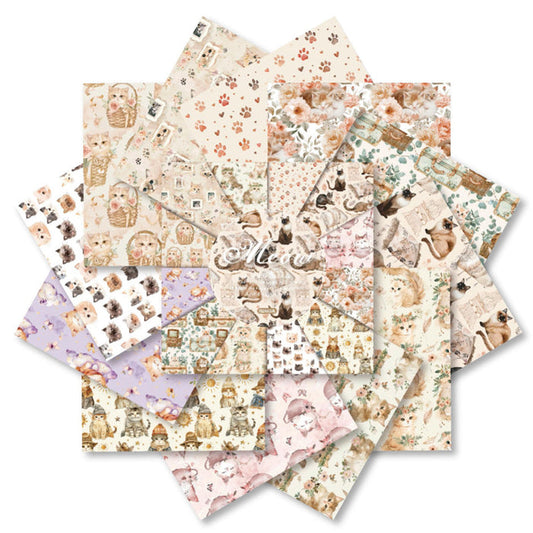 6 inch Cute Cat Scrapbook Paper Pad SKP465