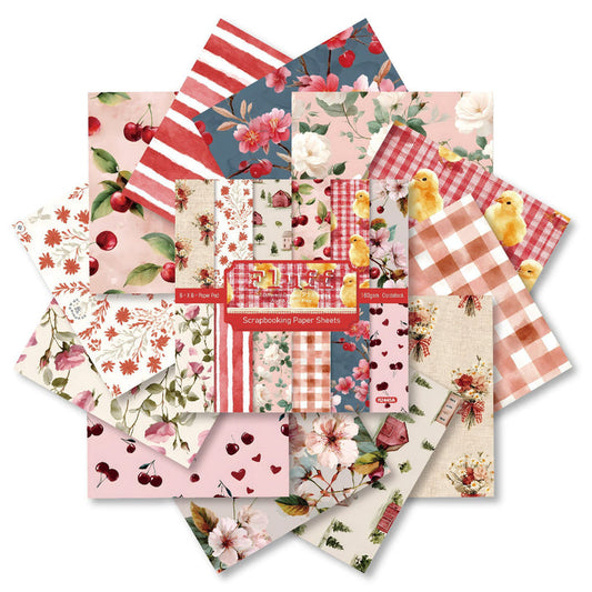6 inch Fluff Scrapbook Paper Pad SKP445