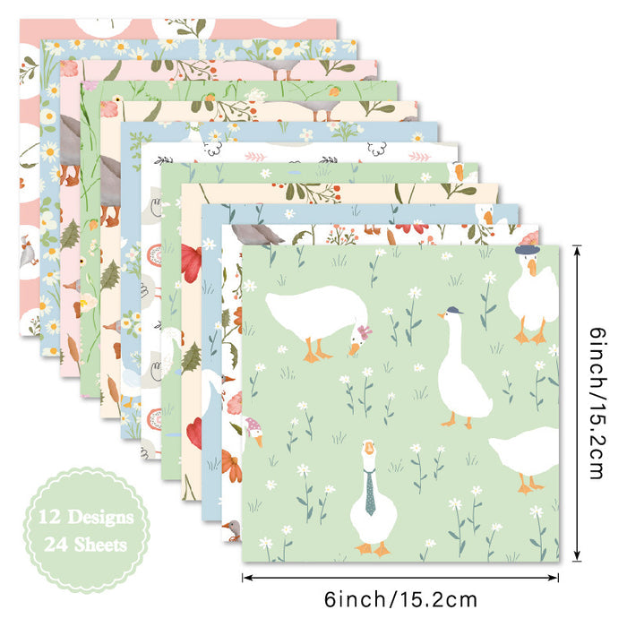 6 inch Goose Scrapbook Paper Pad SKP462