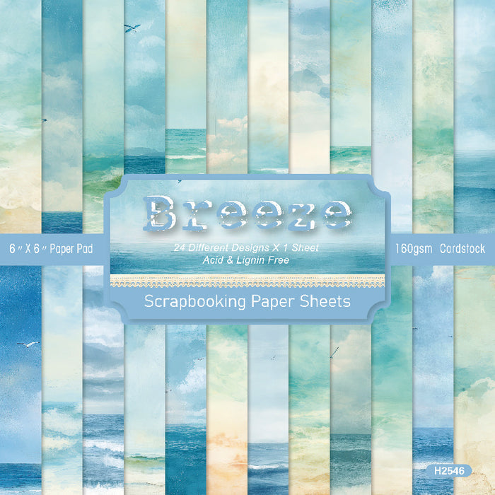 6 inch Sky Beach Scrapbook Paper Pad SKP546