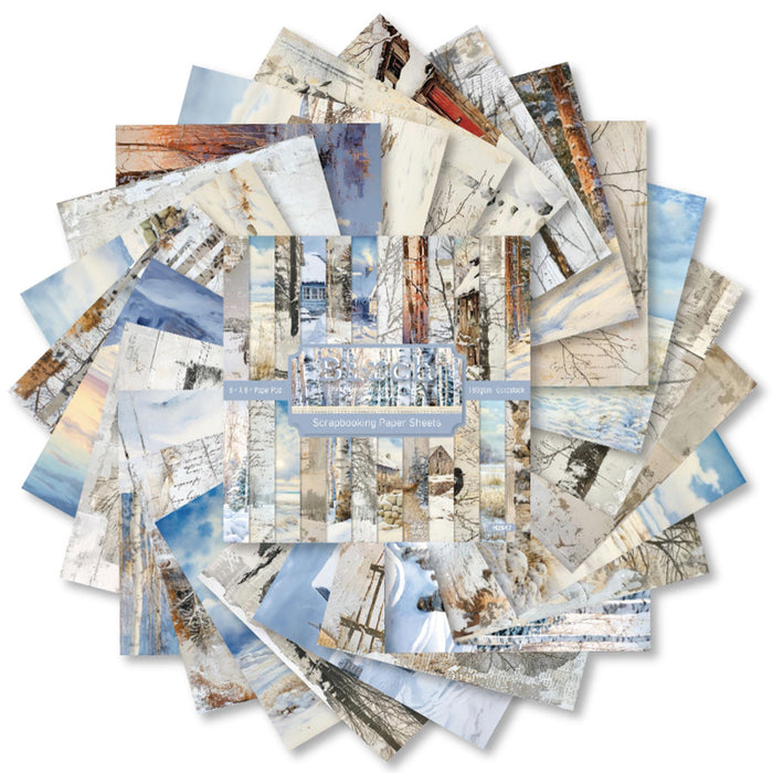 6 inch Winter Country Scrapbook Paper Pad SKP547