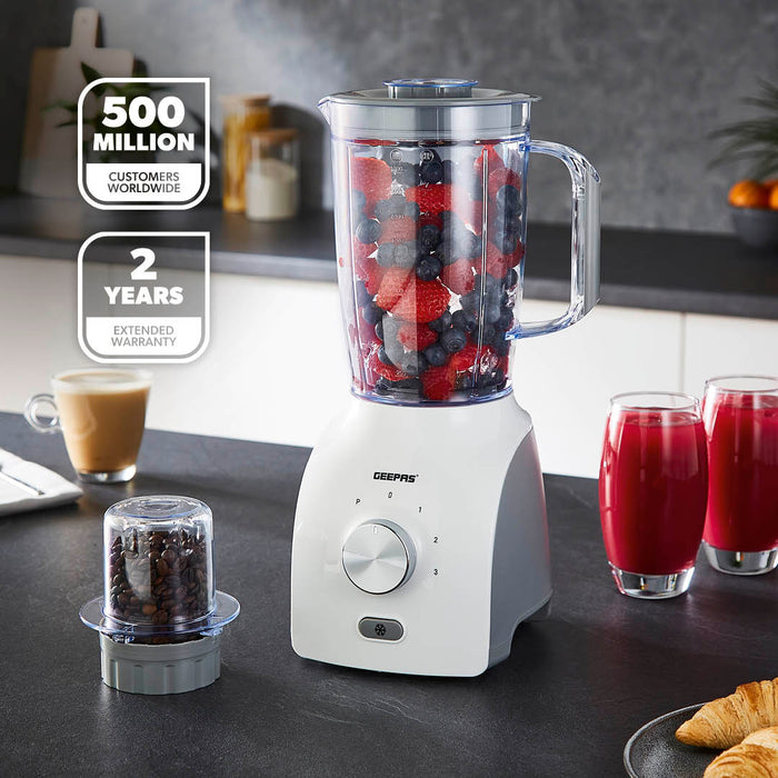 600W White Dual-Purpose Food Jug Blender With 1.8L Jar