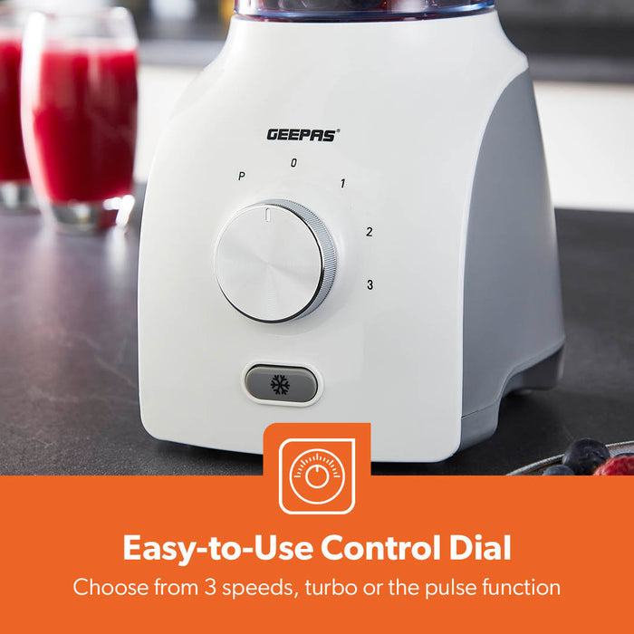 600W White Dual-Purpose Food Jug Blender With 1.8L Jar