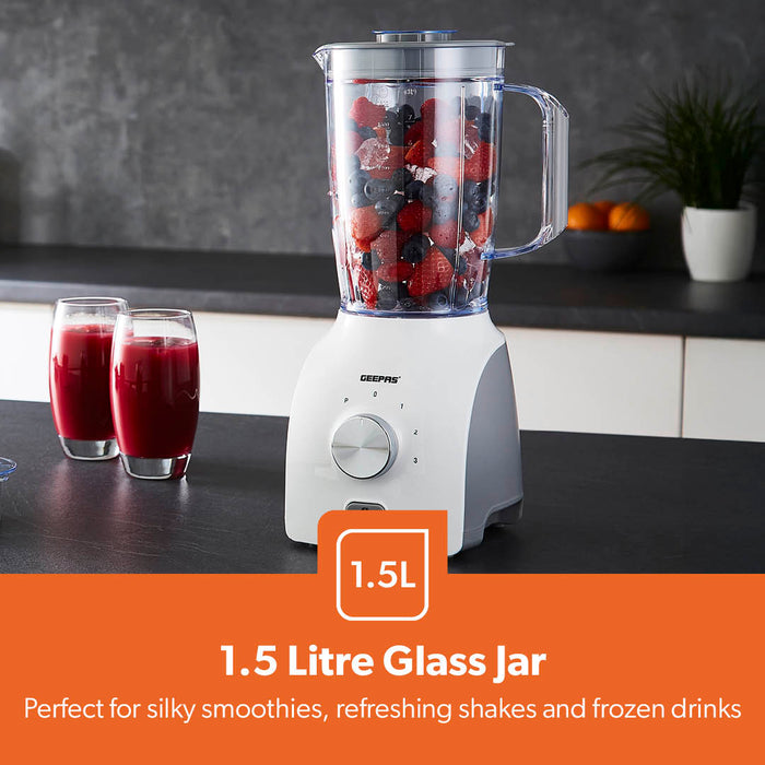600W White Dual-Purpose Food Jug Blender With 1.8L Jar