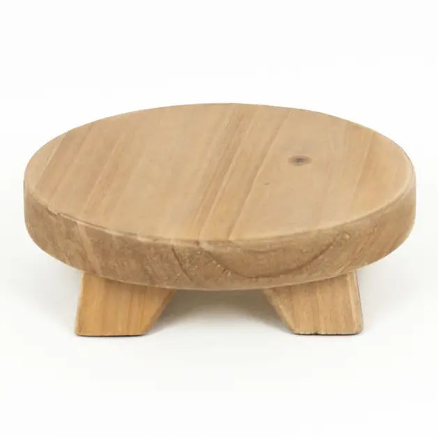 6x6x2" Natural Wood Riser (Round Mini)
