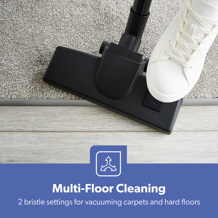 700W High-Power Cyclonic Vacuum Cleaner with HEPA Filter