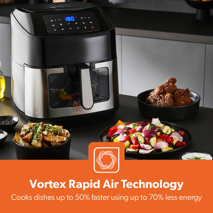 9-In-1 Large Single Basket Fat-Free Vortex Air Fryer 9.2L