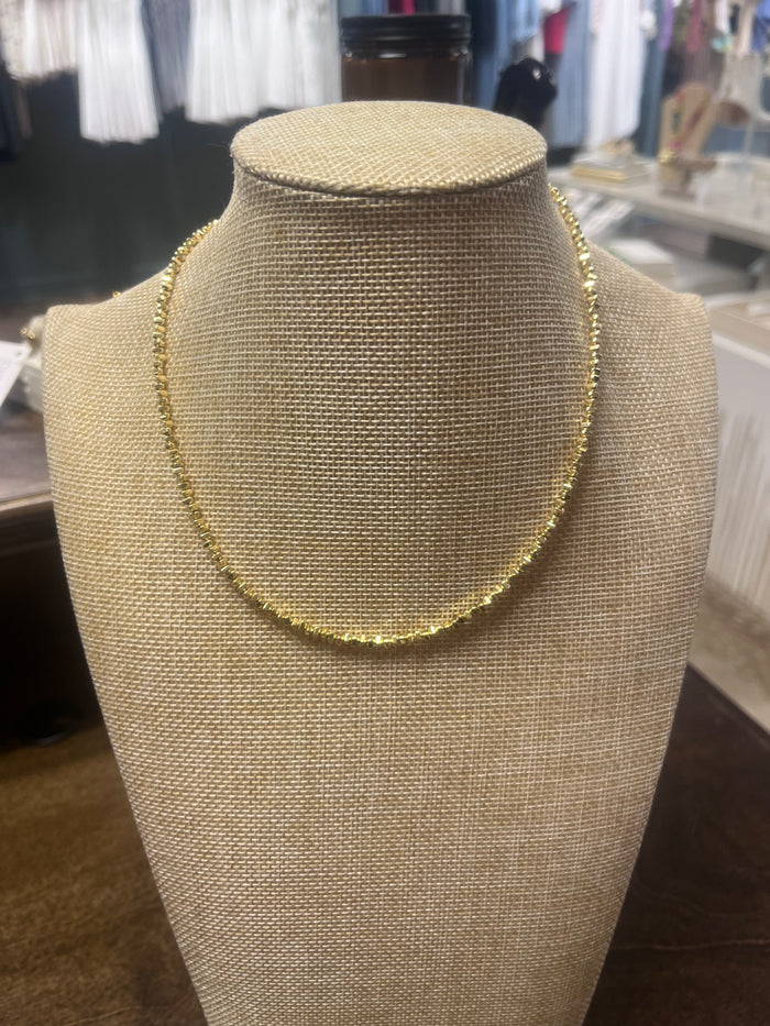 Malila Dainty Gold Beaded Necklace