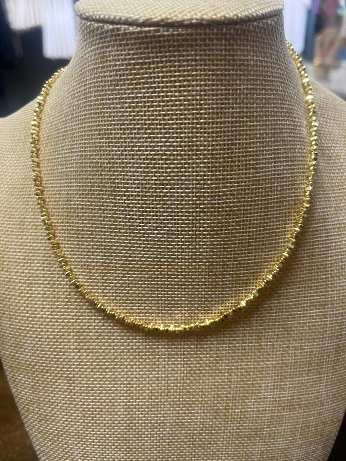 Malila Dainty Gold Beaded Necklace