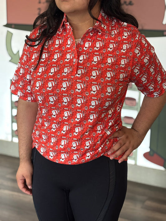 Collage Collared Shirt