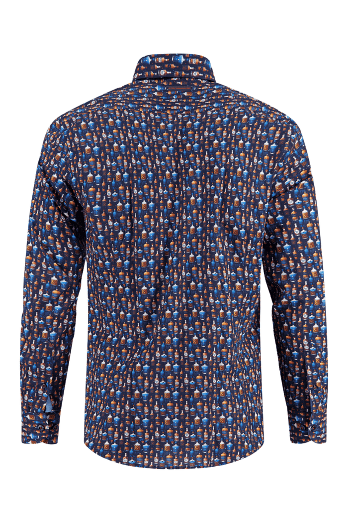 Patterned shirt on a white background