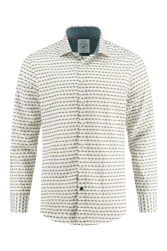 A Fish Named Fred 32.005 Men's Shirt Wagon Off-White