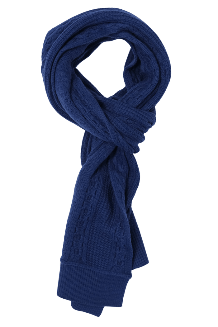 A Fish Named Fred 32.28 Men's Scarf Cable Classic Blue