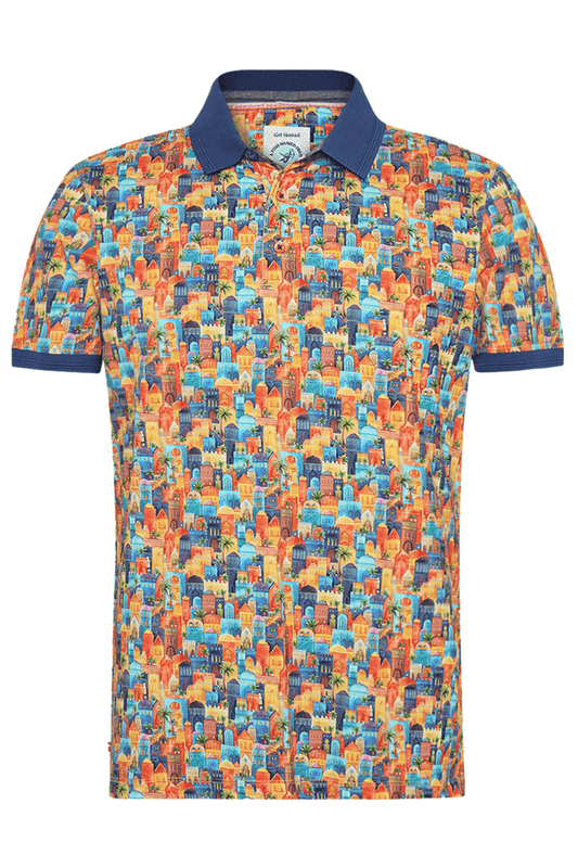 A Fish Named Fred Men's Polo Shirt 31.305 Multicolour All Colour Town - Dotique