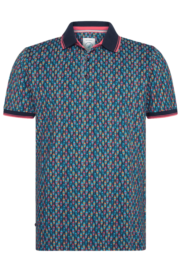 A Fish Named Fred Men's Polo Shirt 31.307 Navy Boats - Dotique