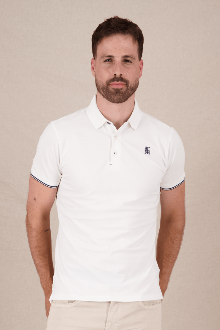 A Fish Named Fred Men's Polo Shirt Off White 99.3001 - Dotique