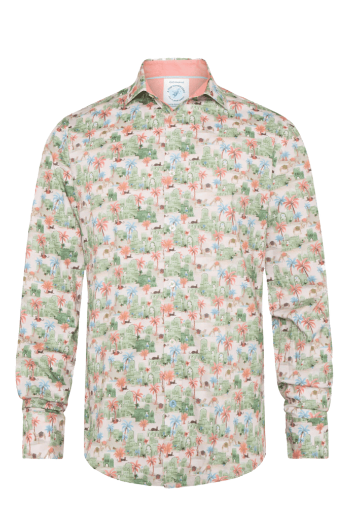 A Fish Named Fred Men's Shirt Oasis - Light Green 31.012