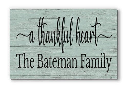 a thankful heart sign