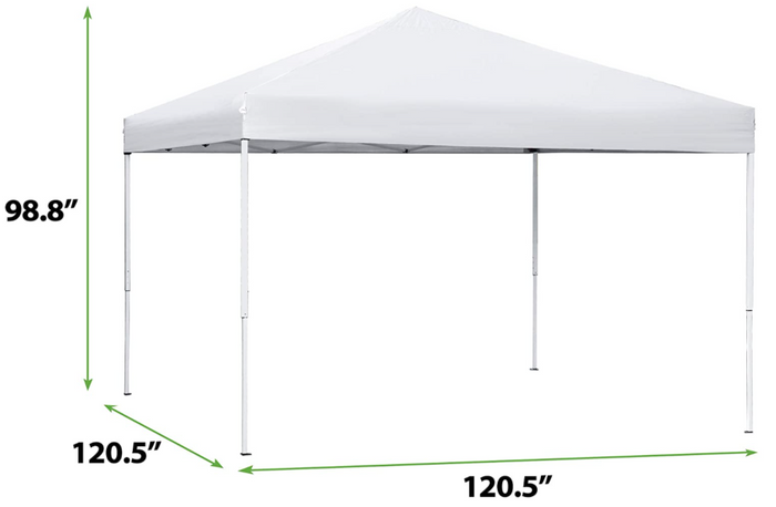 Adjustable Height Pop Up Canopy Tent 10 x 10 FT Foldable