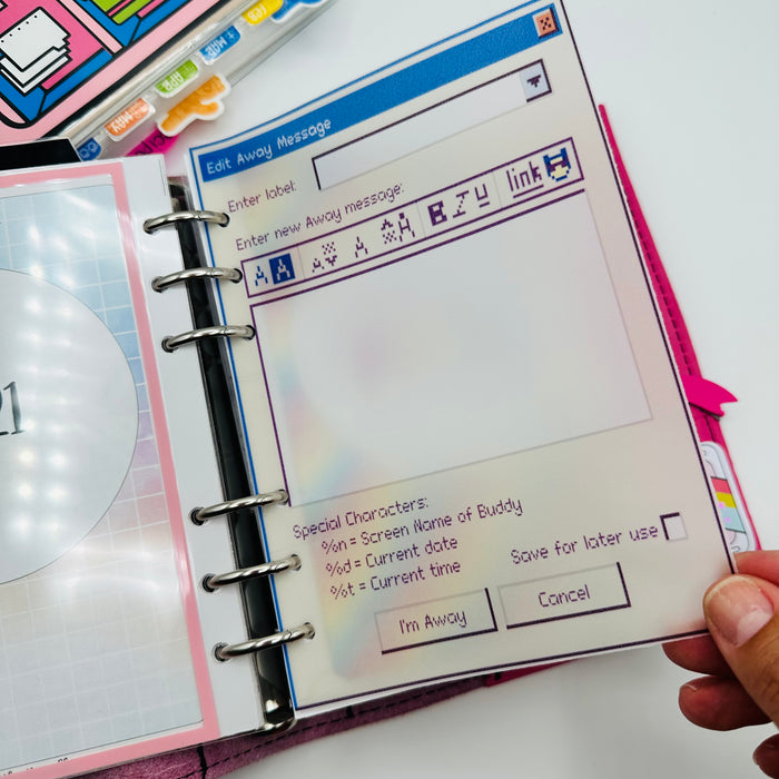 AIM Away Message Vellum Dashboard