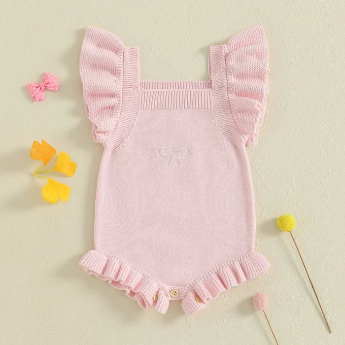 ALLISON Knitted Ruffle Romper
