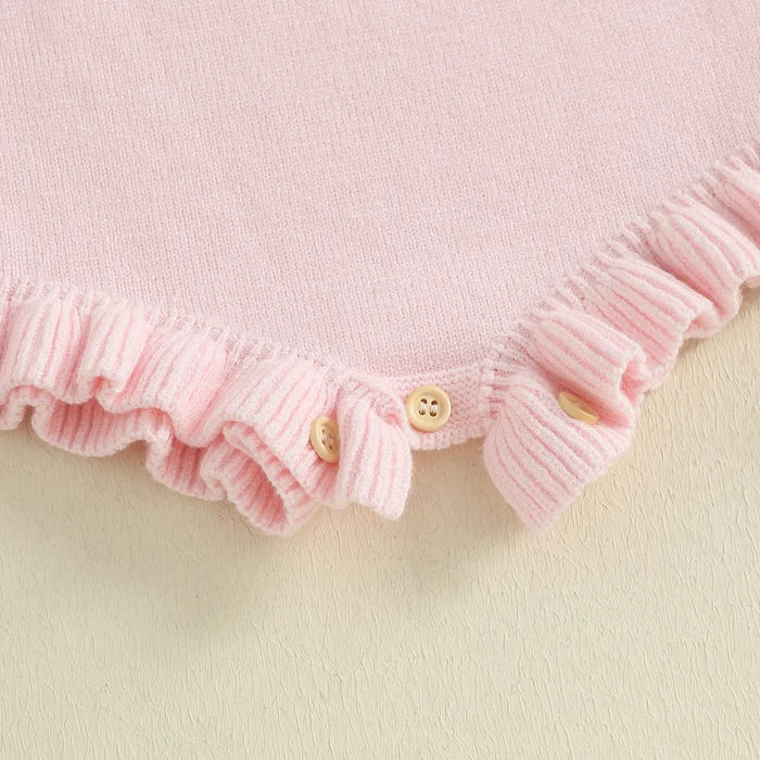 ALLISON Knitted Ruffle Romper
