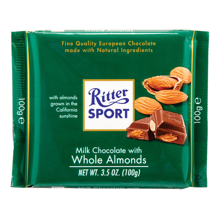 Almond Milk Chocolate Ritter Sport - 11ct
