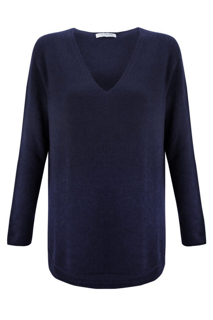 Amazing Woman Perrie Vneck Hi Low Hem Jumper - Dotique - Amazing Woman